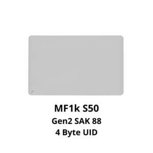 Gen2 MF1k S50 SAK 88 UID Changeable Magic Thin Card (White)